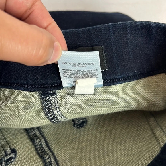 New Express Dark Wash Skinny‎ High Rise Super Soft Knit Jean Size Medium Regular - Picture 6 of 6